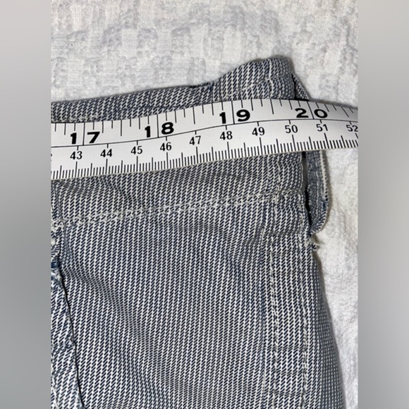 2/49$ Men Abercrombie&Fitch striped light distressed cargo shorts size 36 - Picture 6 of 14